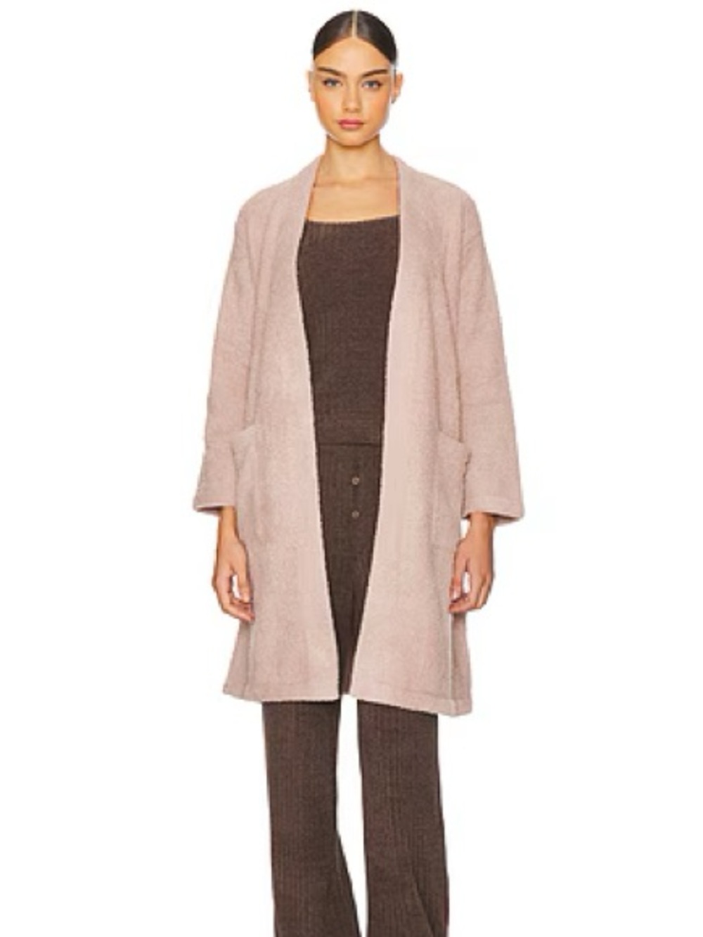 Barefoot Dreams CozyChic Solid Robe in Willow NWT Sz X-Small